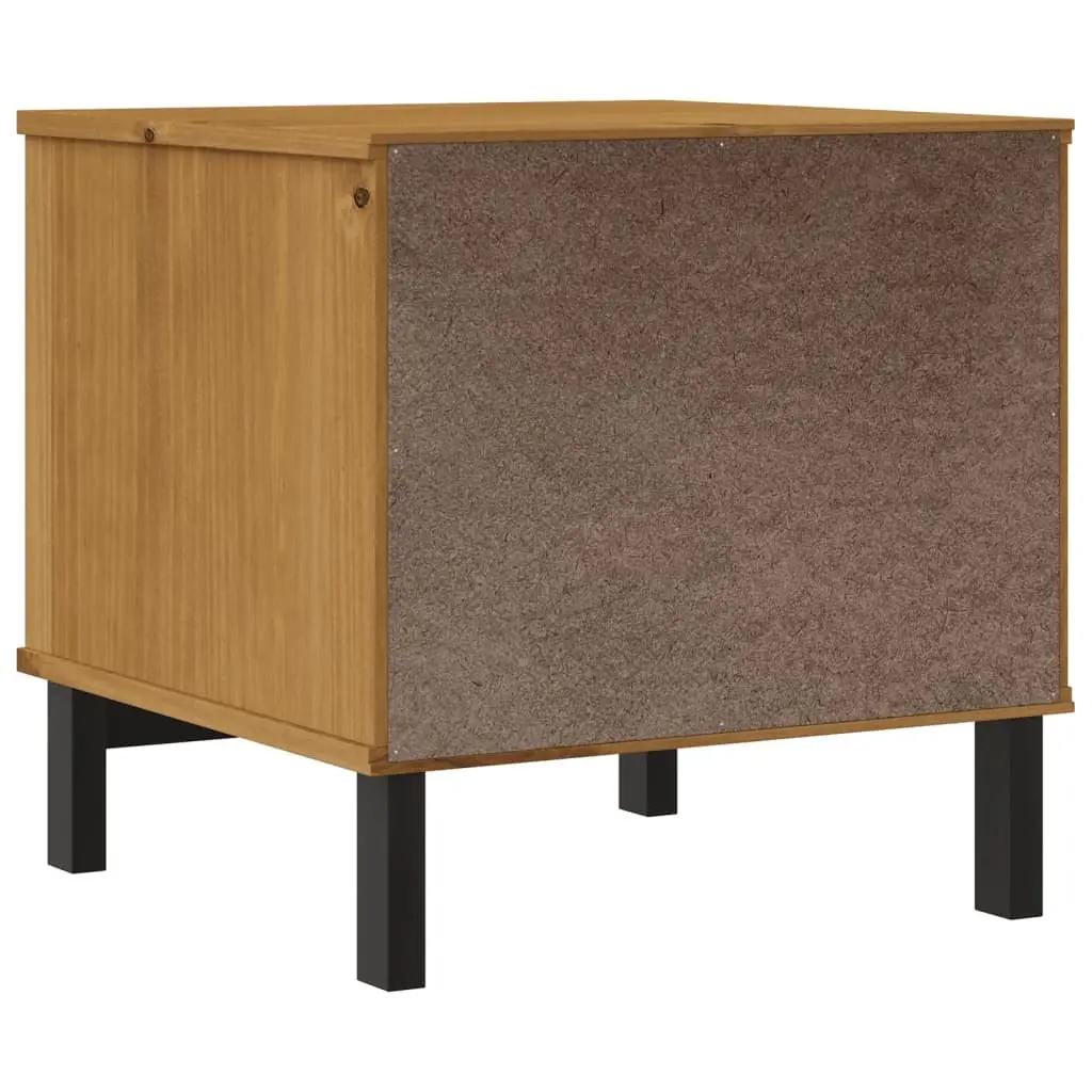 50x50x50 cm Solid Wood Side Table with Storage