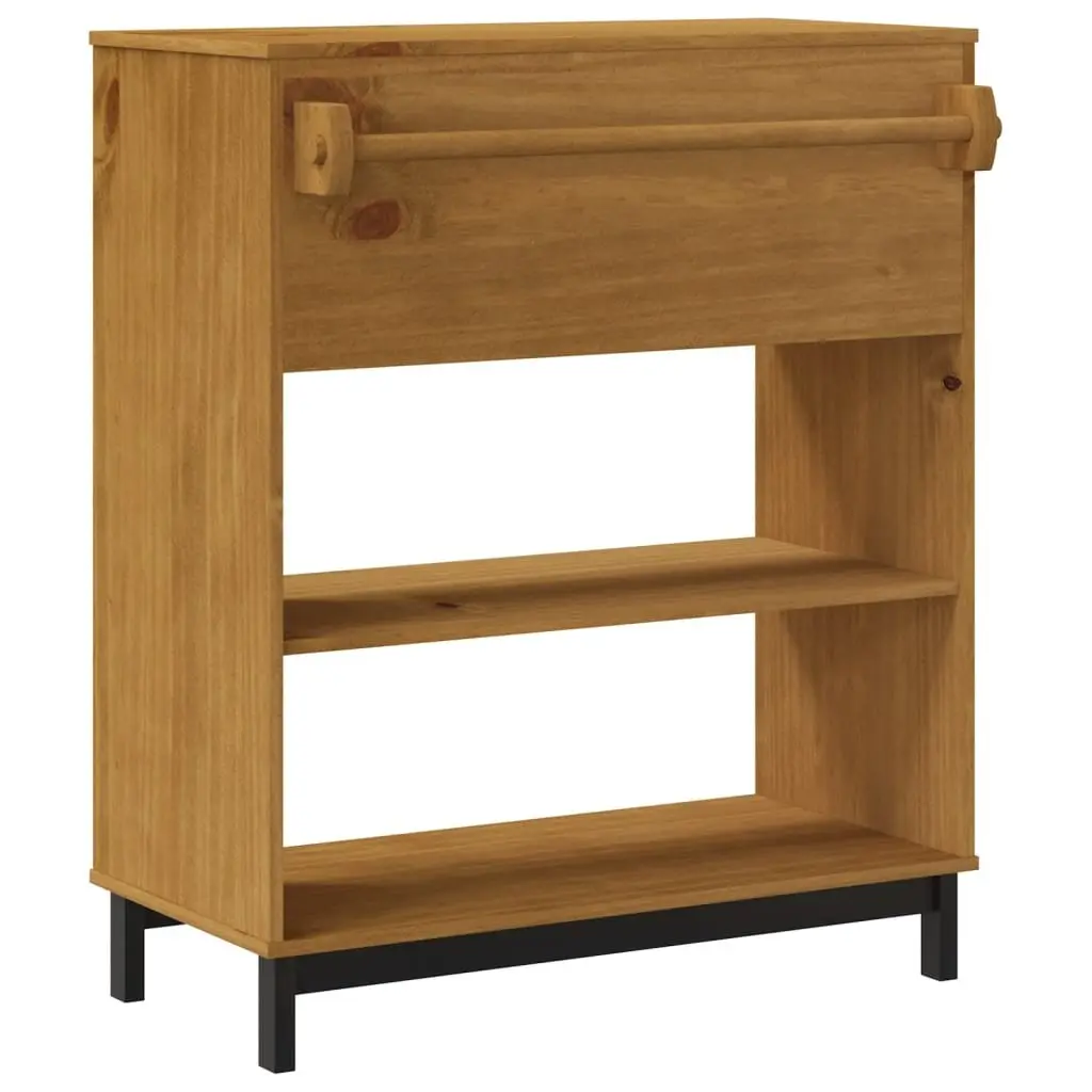 Bar Table 92x45x110cm Solid Pine Wood Kitchen Dining Room Furniture Brown