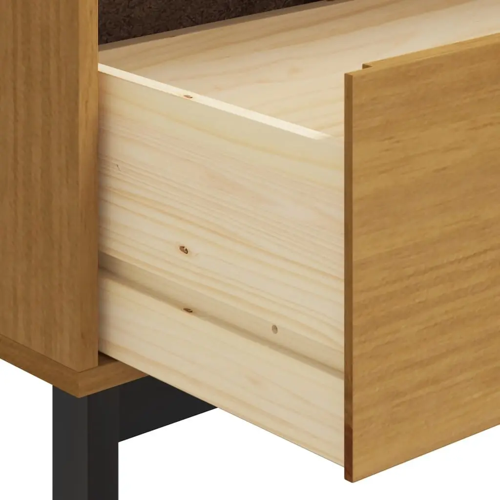 80x40x80cm Solid Pine Wood Sideboard Storage Cabinet
