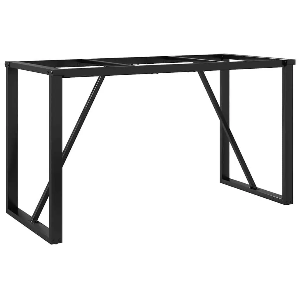 Steel O-Frame Dining Table Legs for Home Use 120x60x73cm Black