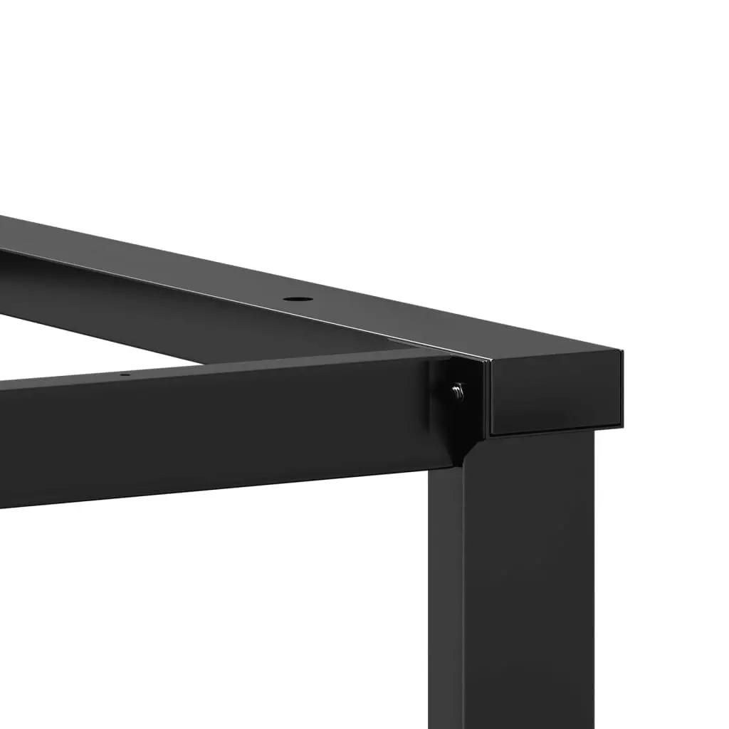 Steel O-Frame Dining Table Legs for Home Use 120x60x73cm Black