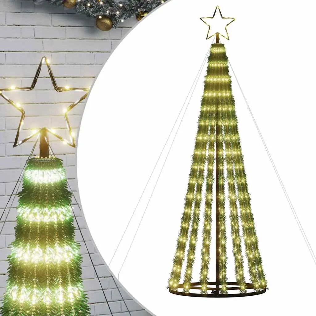 LED Christmas Tree Home Decor 180cm 275 LEDs Warm White
