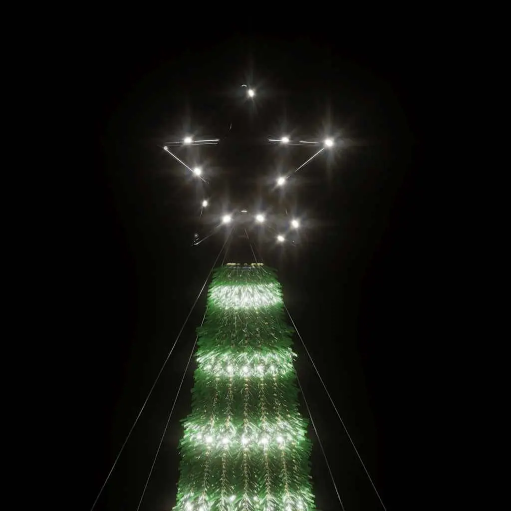 LED Christmas Tree Indoor Outdoor 180cm Pre-Lit Cool White 275 LEDs