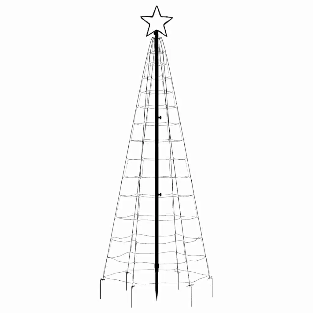 LED Christmas Tree 180cm with 220 Cold White Lights