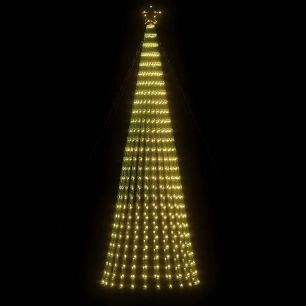 LED Christmas Tree Indoor Outdoor 300cm 688 Warm White Lights 8 Effects