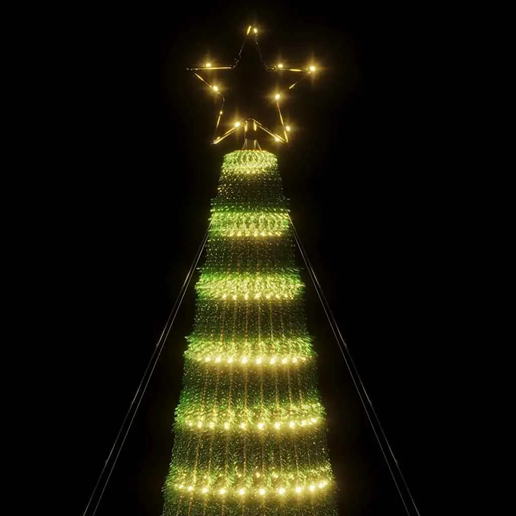 LED Christmas Tree Indoor Outdoor 300cm 688 Warm White Lights 8 Effects