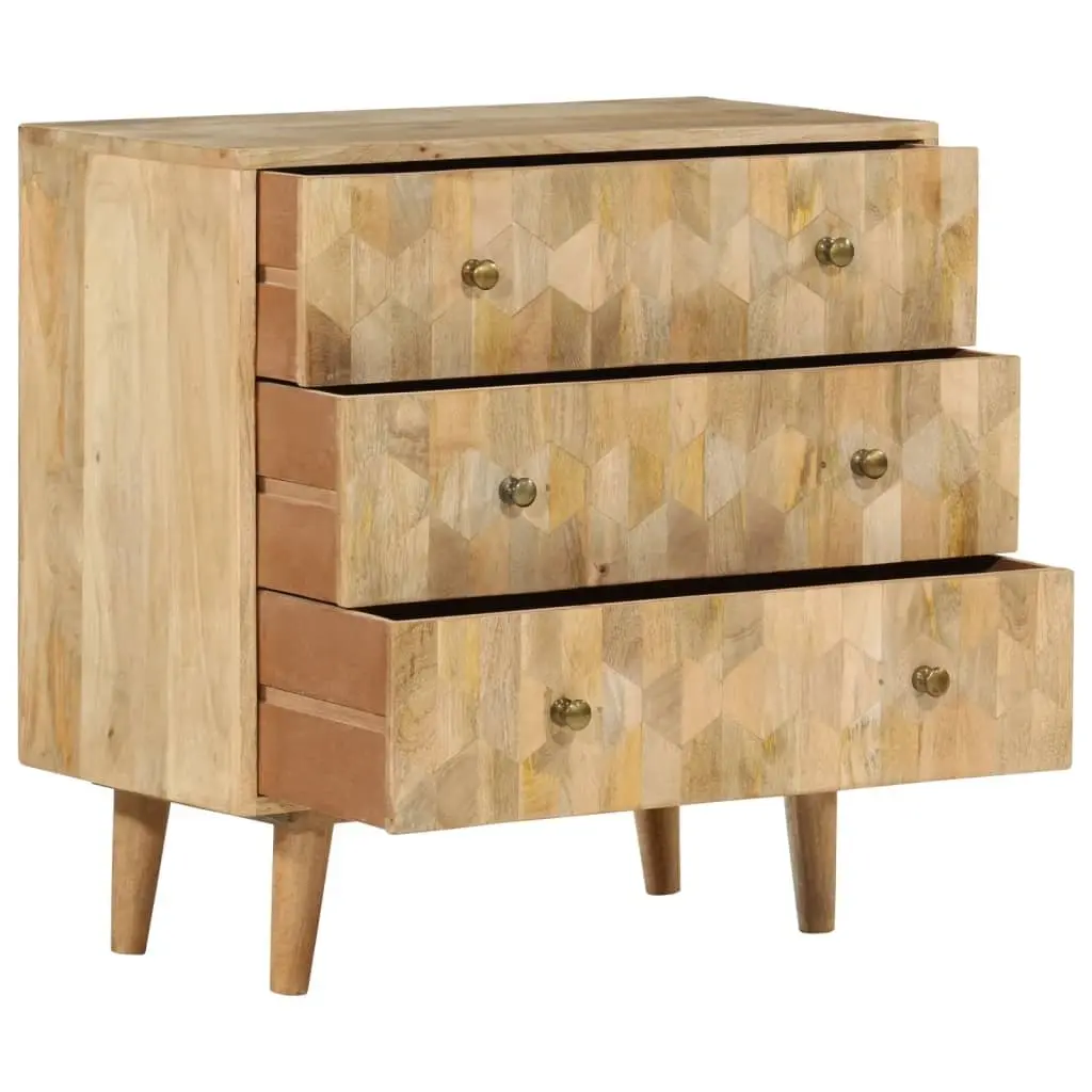 Drawer Cabinet with Solid Mango Wood Construction