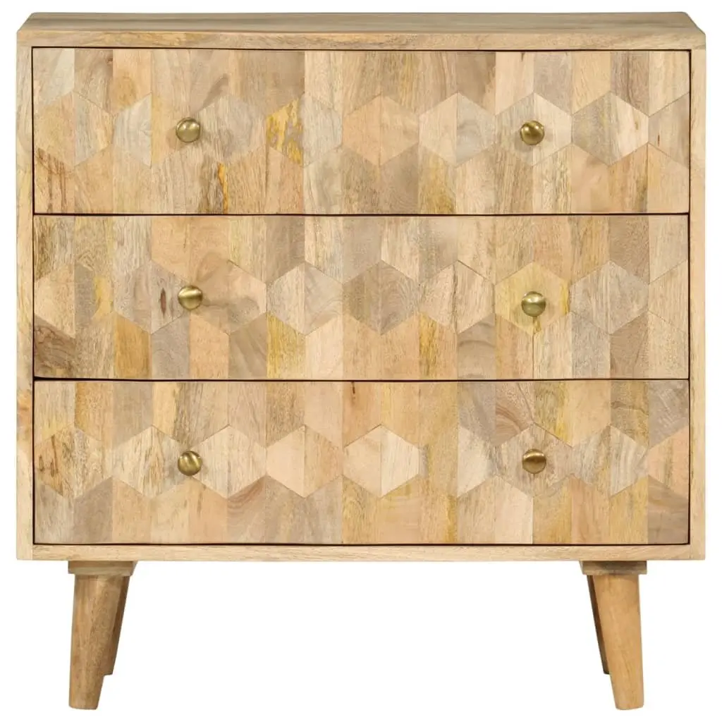 Drawer Cabinet with Solid Mango Wood Construction