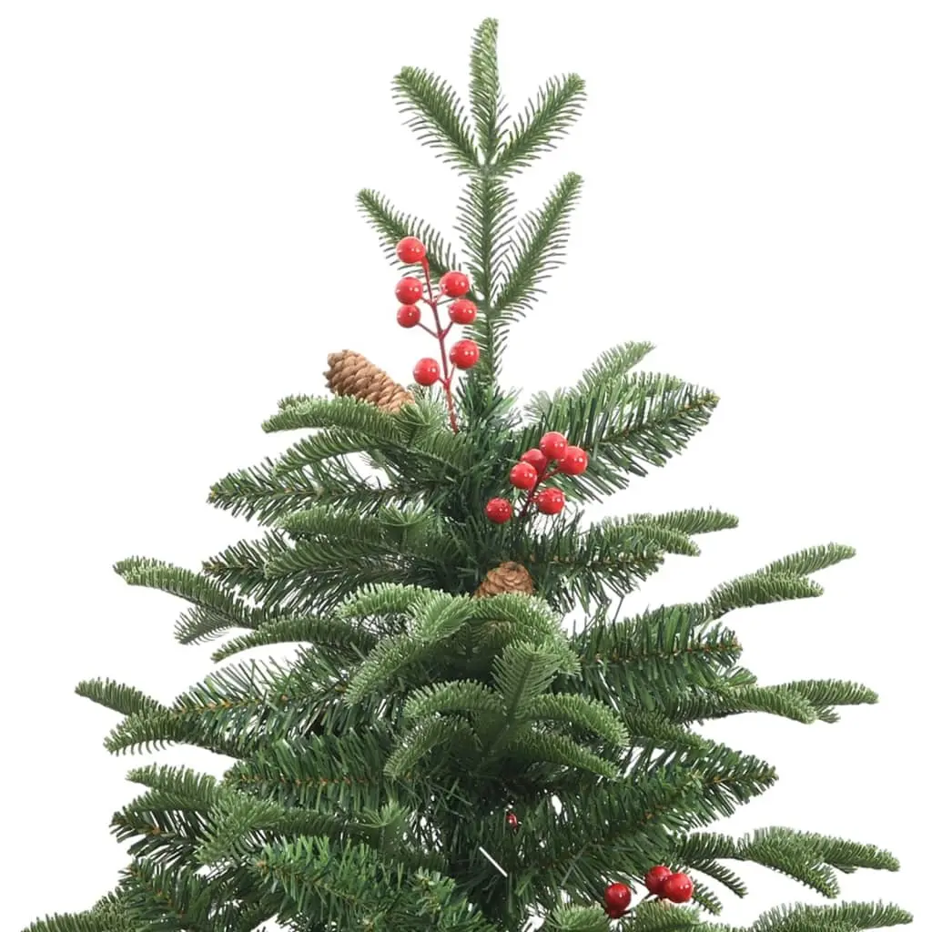 Artificial Christmas Tree for Home 180cm Green with Cones Berries