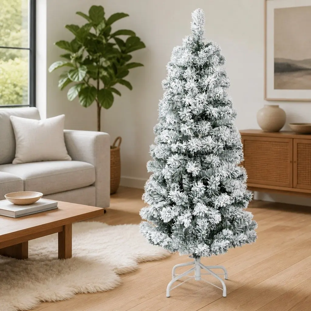 120cm White Flocked Christmas Tree