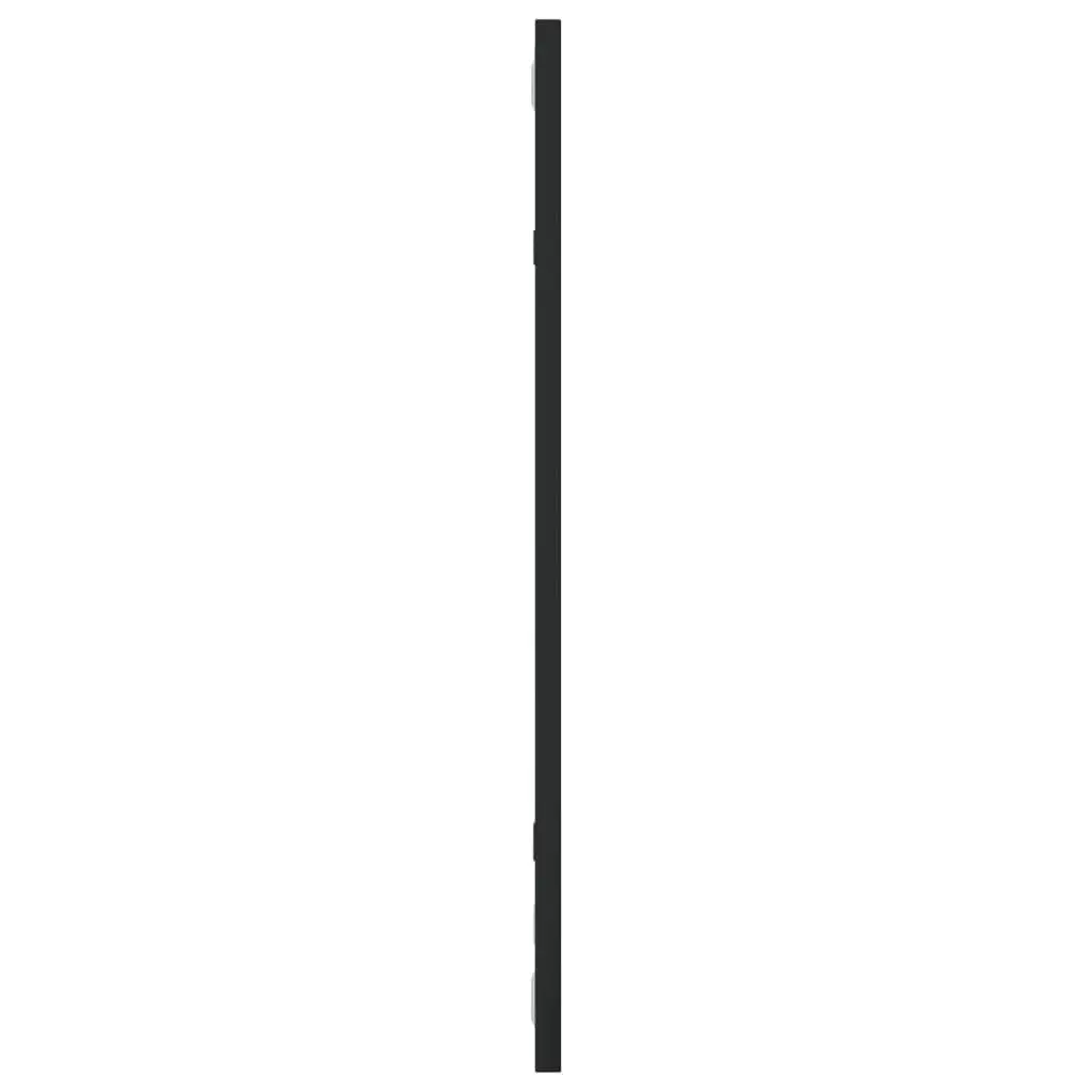 Wall Mirror Black Rectangle 30x60 cm Iron Frame Vertical Horizontal Mount Home