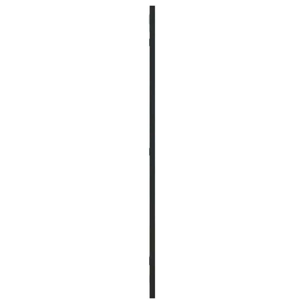 Rectangle Wall Mirror Iron Frame 40x80cm Black Vertical Horizontal Mounting