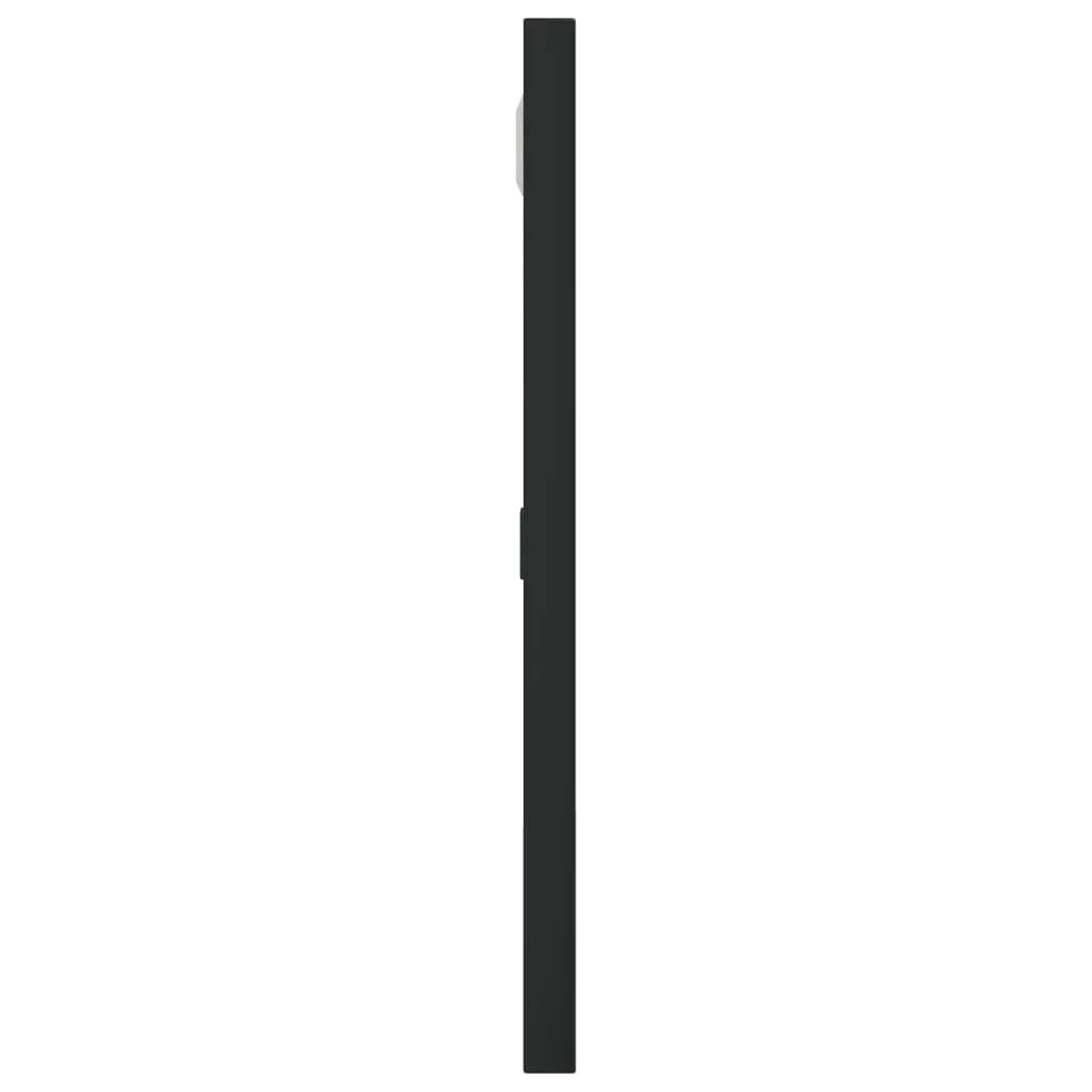 30x30 cm Square Wall Mirror in Black