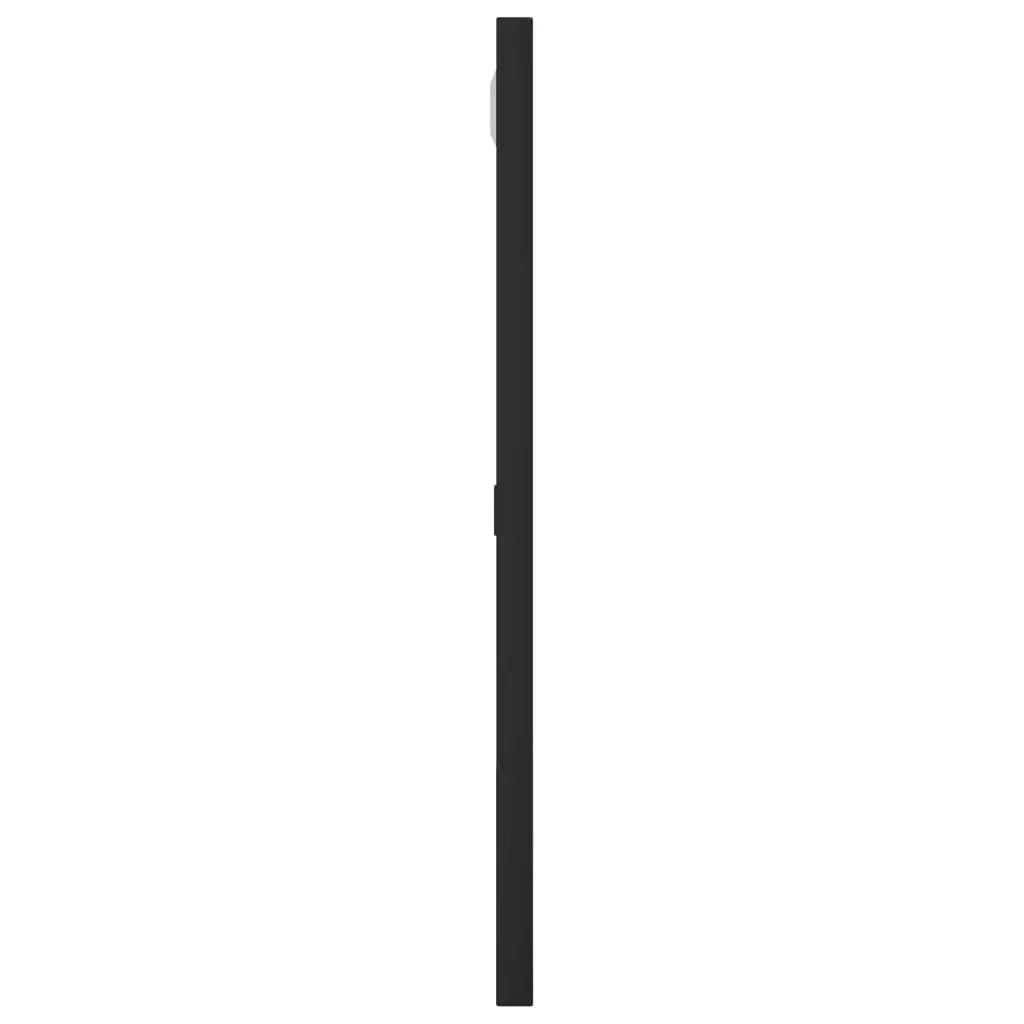 40x40 cm Black Wall Mirror with Iron Frame
