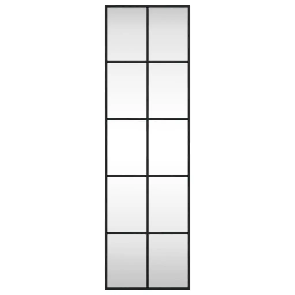 Wall Mirror Home Decor 30x100 cm Vertical Horizontal Mount Black