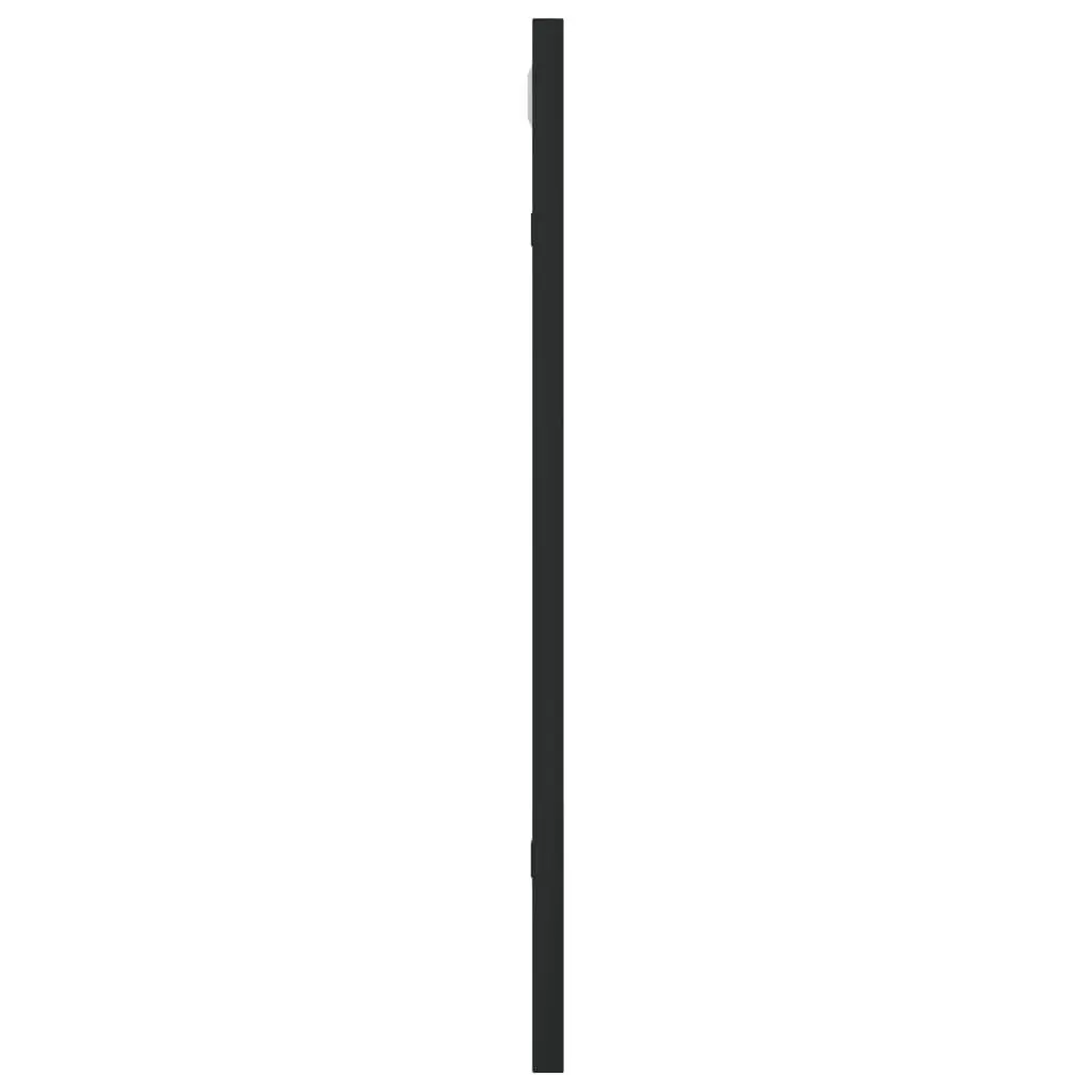 40x50 cm Black Rectangle Wall Mirror with Iron Frame