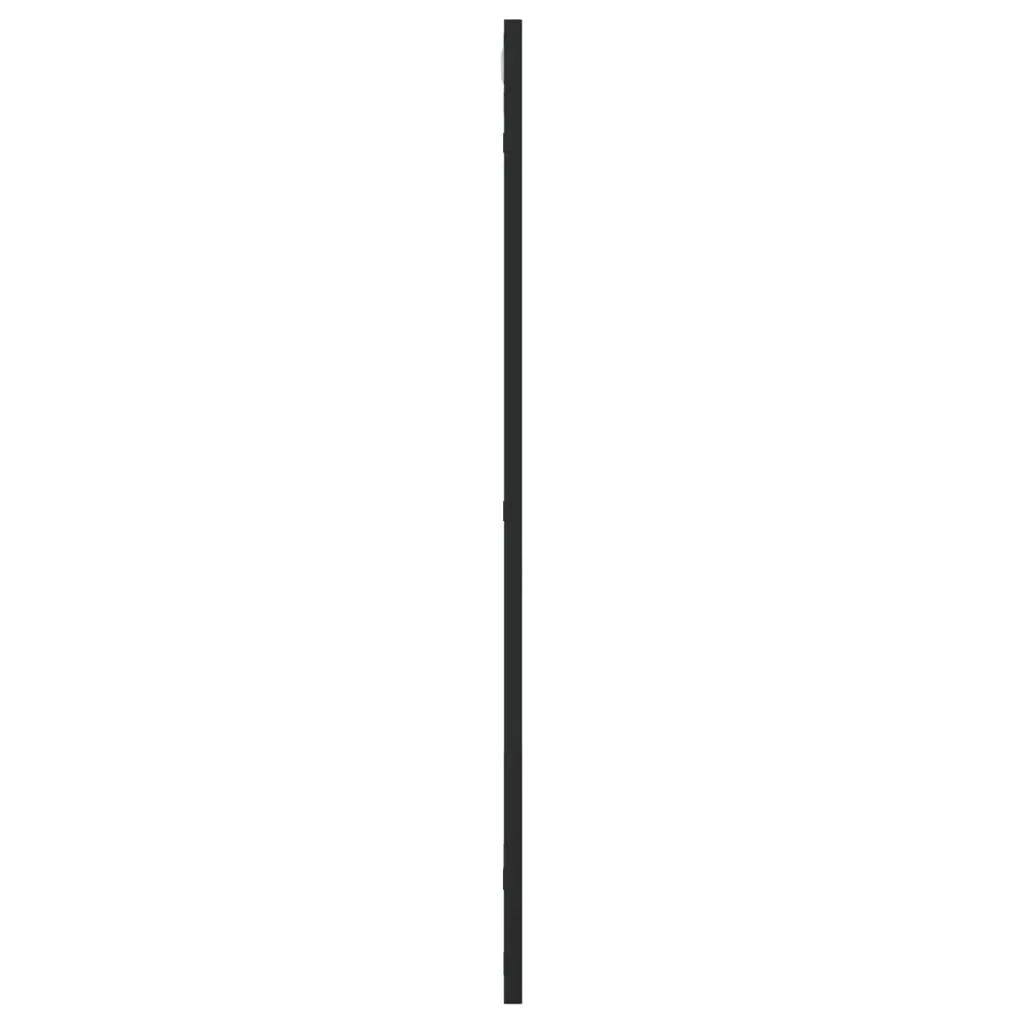 Wall Mirror Black 50x80 cm Iron Frame Minimalist Home Decor