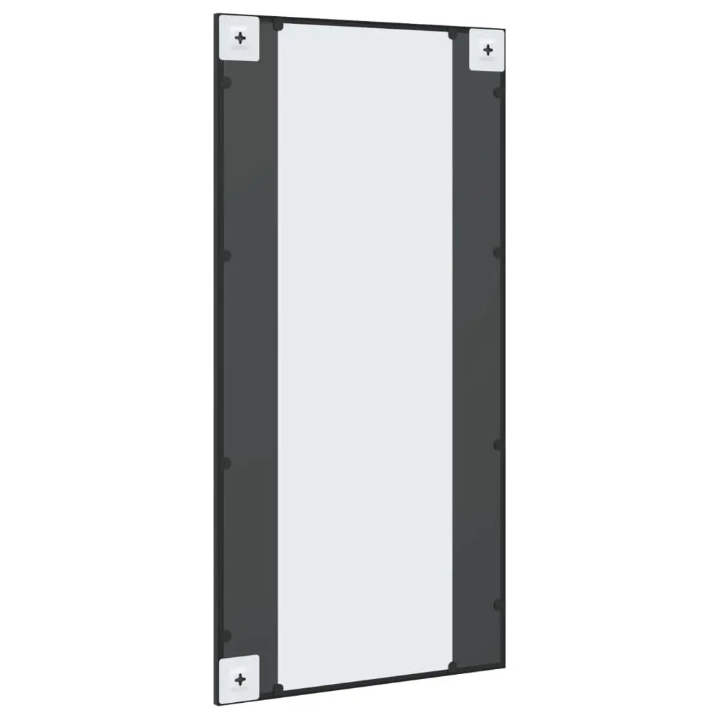 50x100 cm Black Wall Mirror with Durable Iron Frame