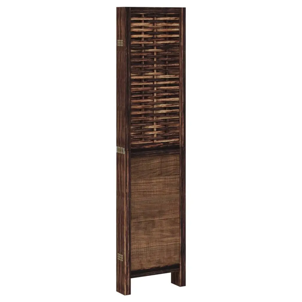 Room Divider Indoor 6 Panel Folding Screen Privacy Partition Brown