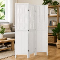 Room Divider 3 Panels White Folding Privacy Screen Indoor Partition