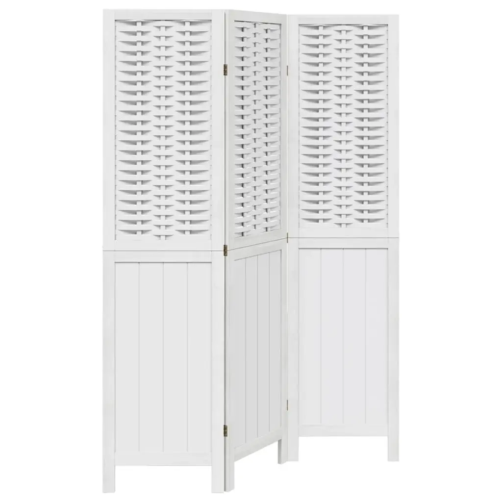 Room Divider Indoor 3 Panels White Folding Privacy Screen