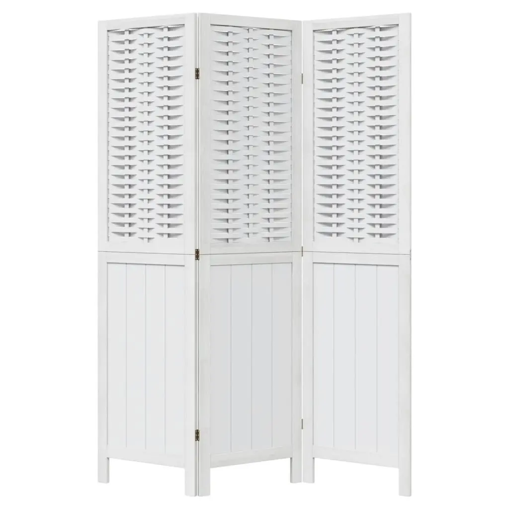 Room Divider Indoor 3 Panels White Folding Privacy Screen