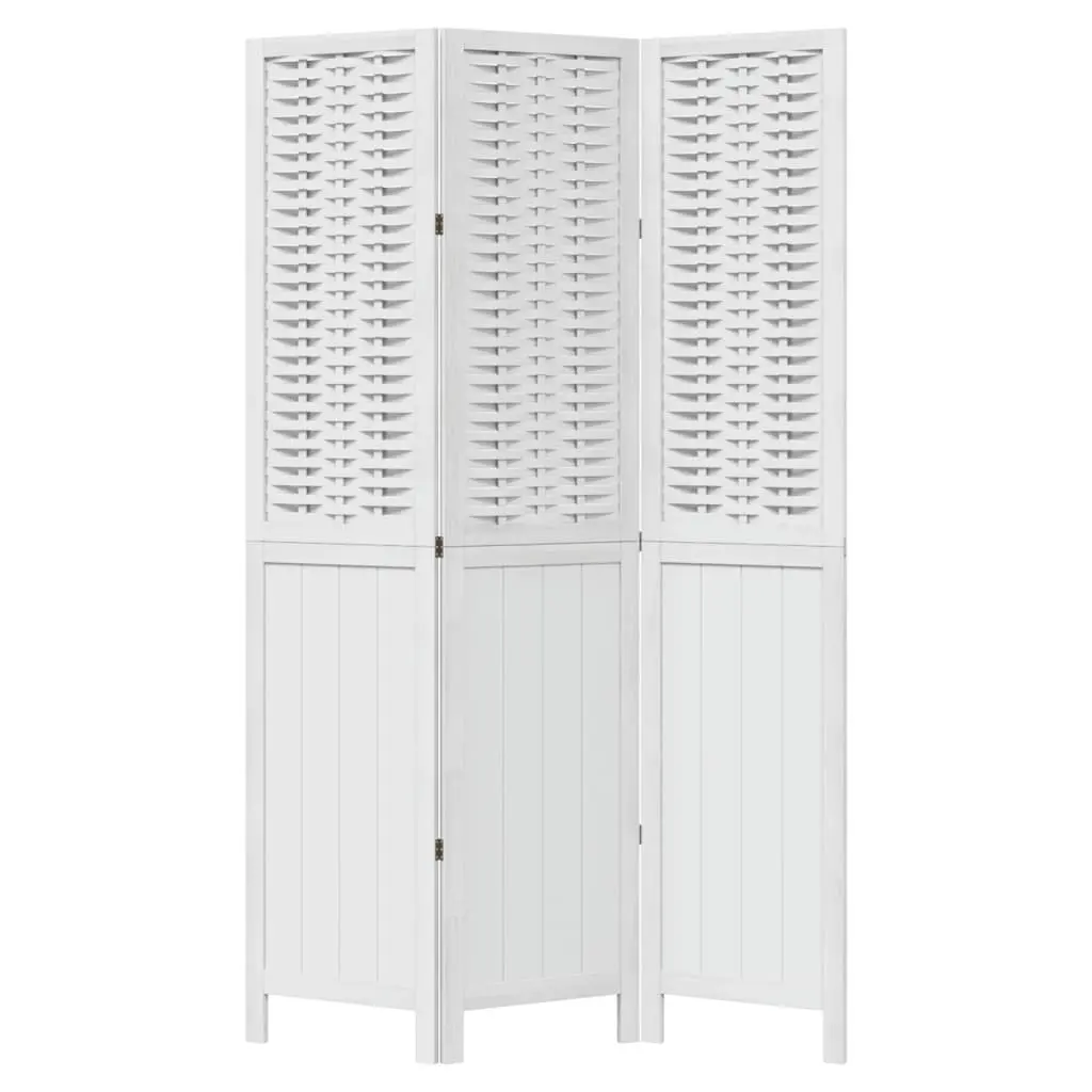 Room Divider 3 Panels White Folding Privacy Screen Indoor Partition Bedroom