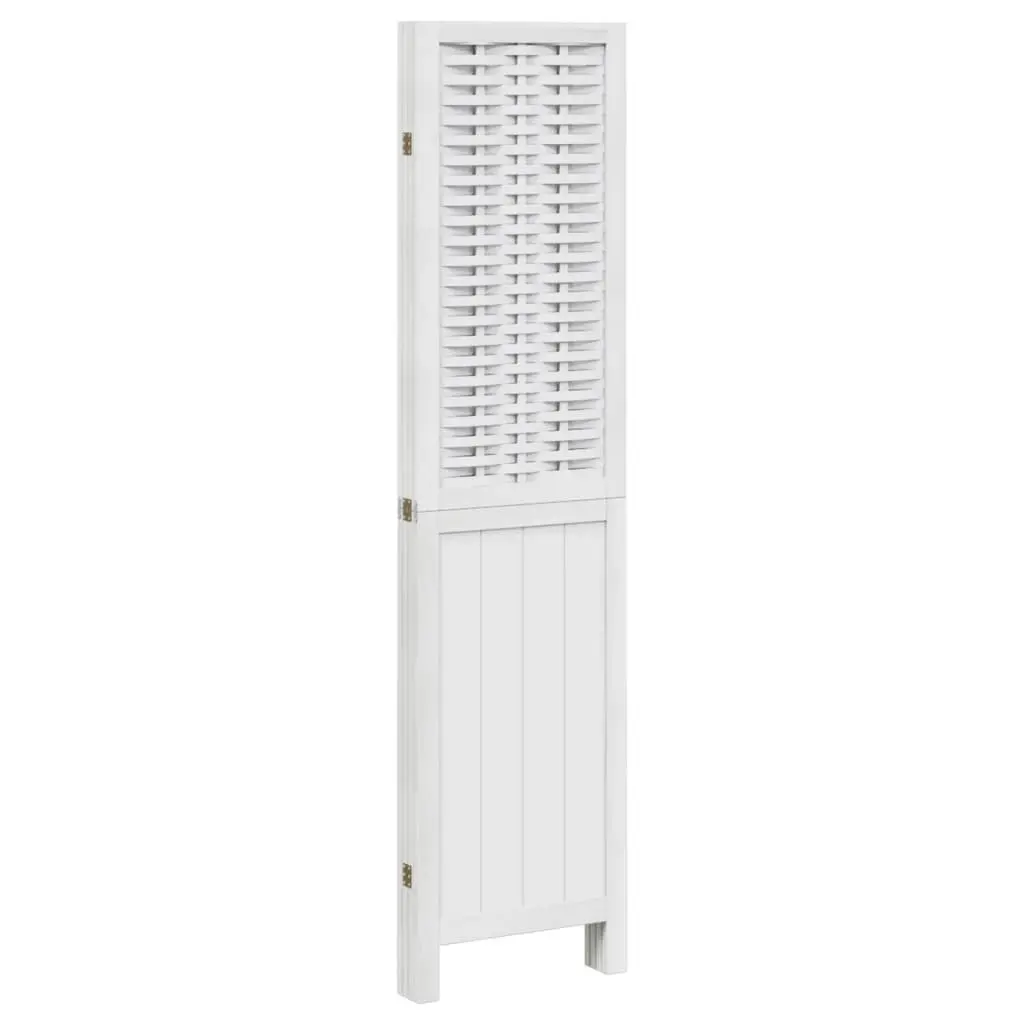 Room Divider Indoor 4 Panels White Folding Screen Privacy Partition