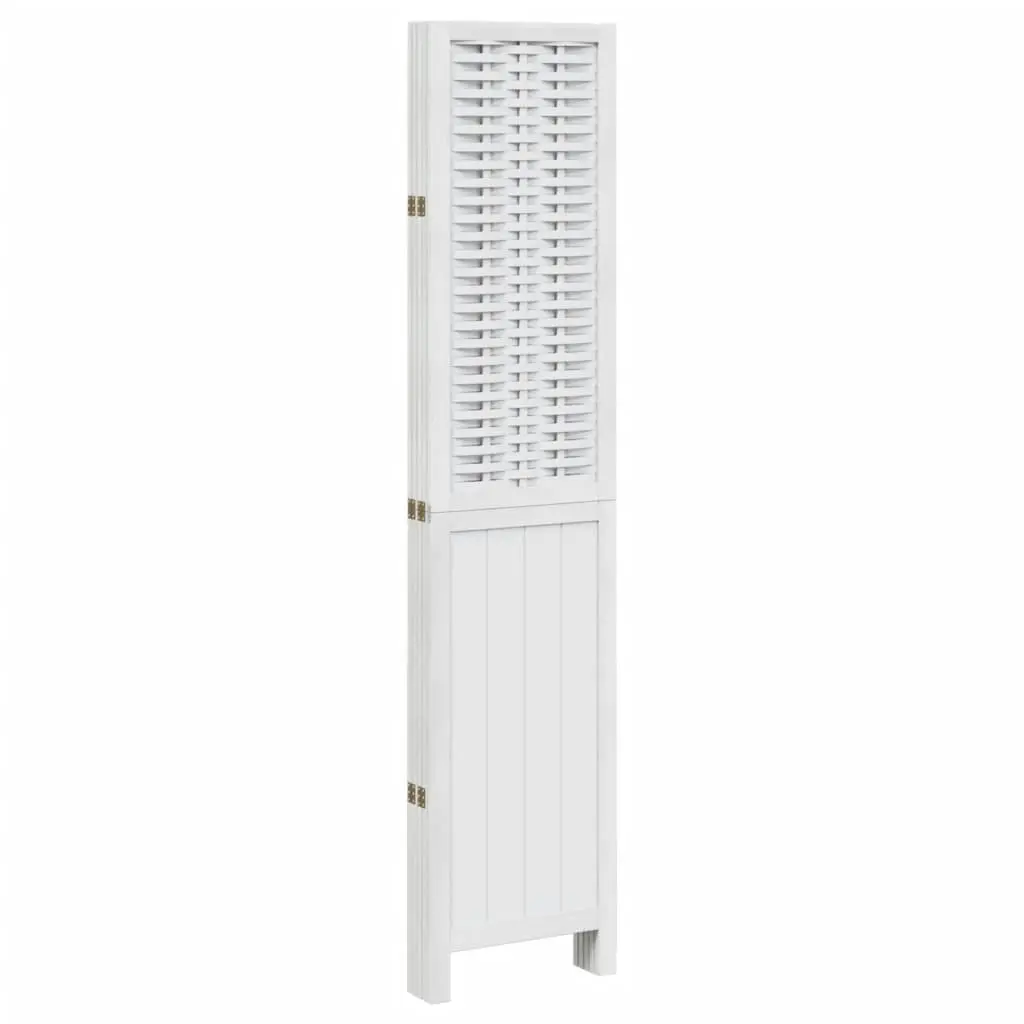Room Divider Indoor 5 Panels White Folding Privacy Screen Partition
