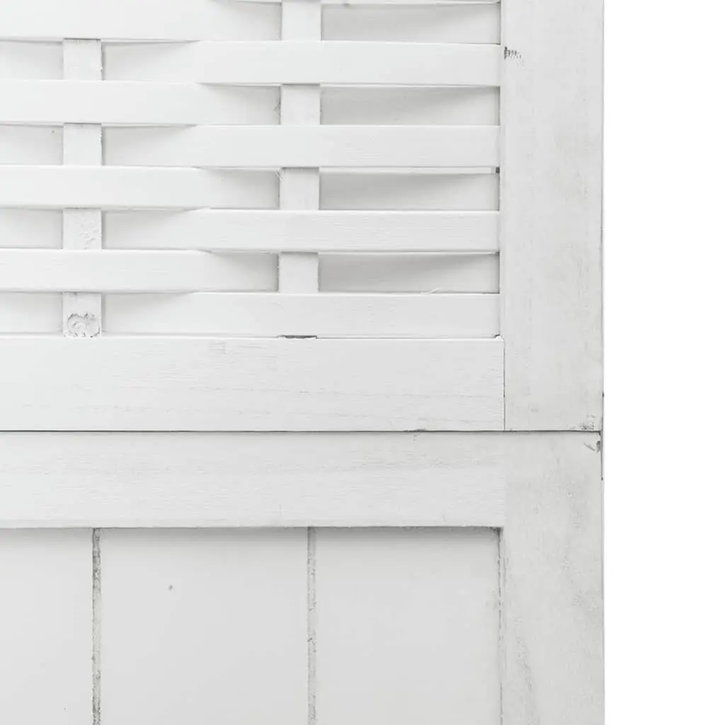 Room Divider Indoor 6 Panels White Folding Privacy Screen