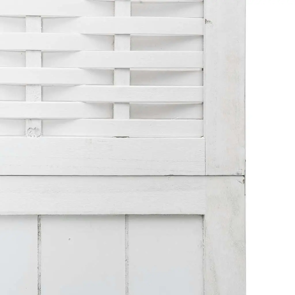 Room Divider 6 Panels White Folding Privacy Screen Indoor Partition