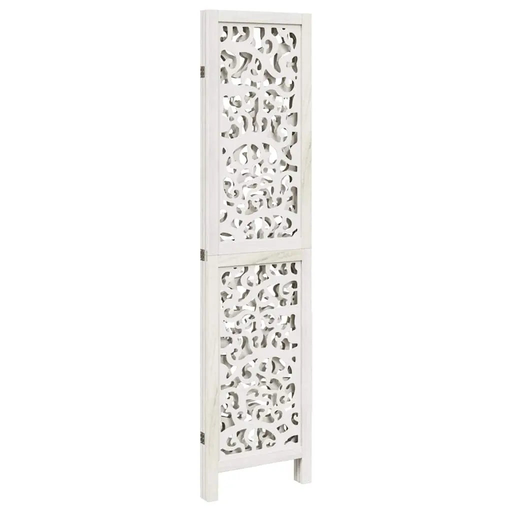 3-Panel Folding White Room Divider