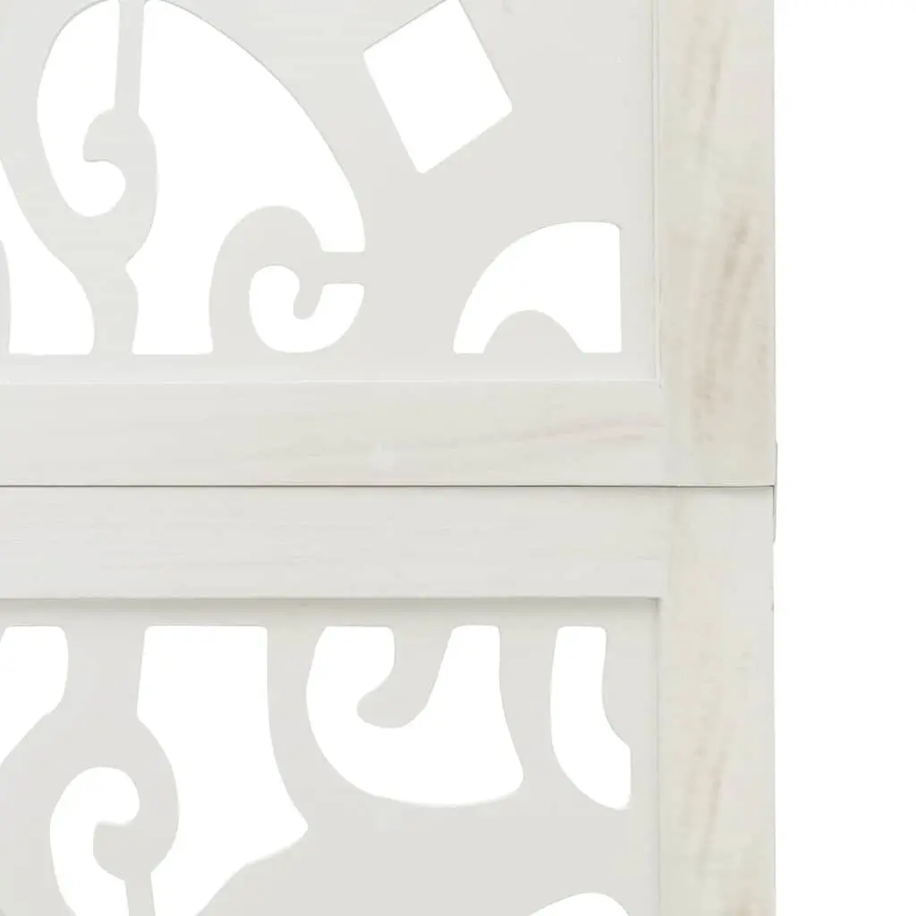 3-Panel Folding White Room Divider