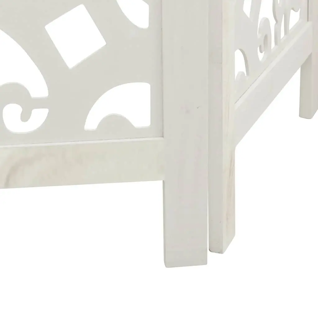 3-Panel Folding White Room Divider