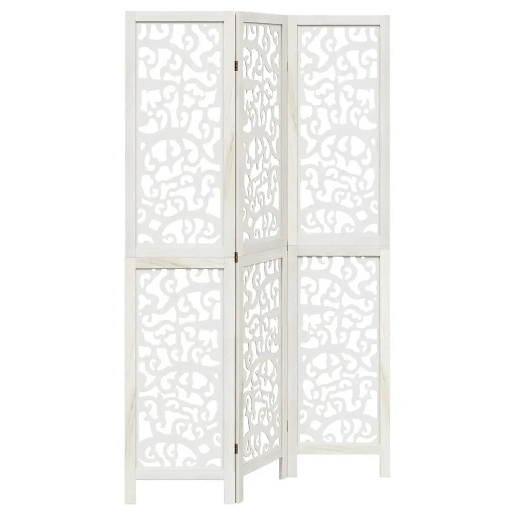 Room Divider 3 Panels White Folding Privacy Screen Partition Indoor Decor