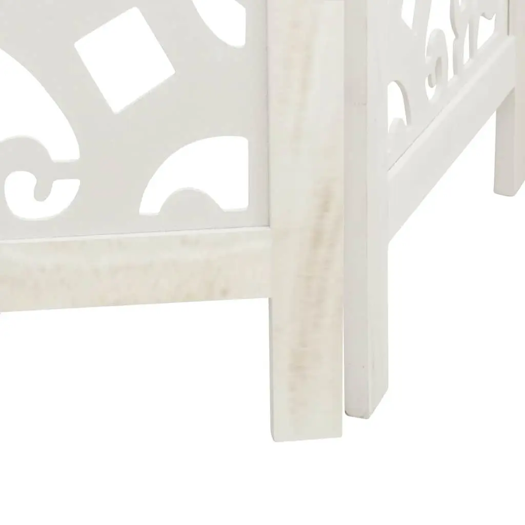 Room Divider 3 Panels White Folding Privacy Screen Partition Indoor Decor