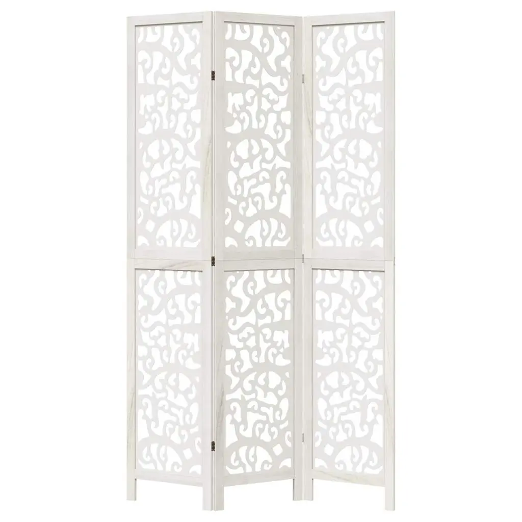 Room Divider 3 Panels White Folding Privacy Screen Partition Indoor Decor