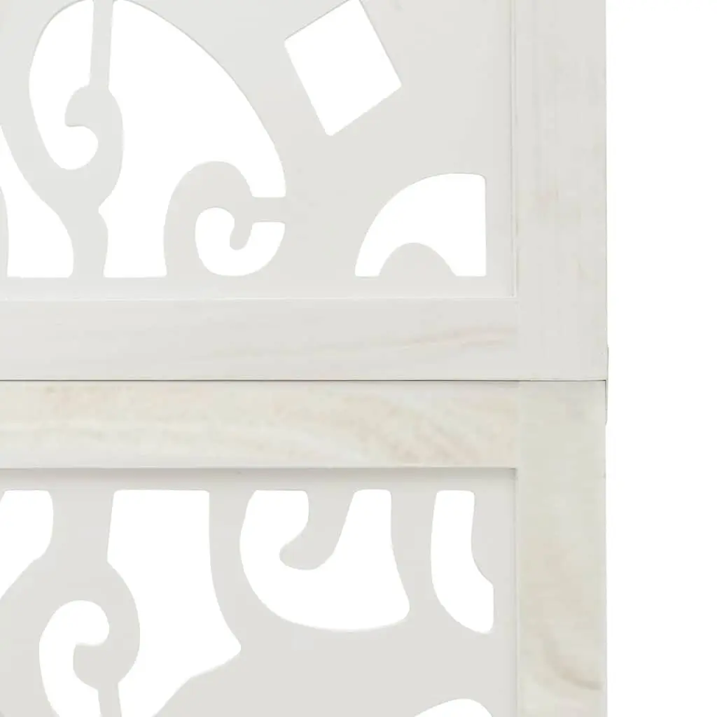 Room Divider 3 Panels White Folding Privacy Screen Partition Indoor Decor