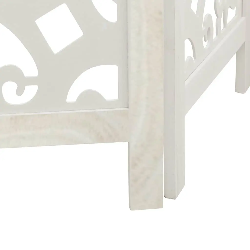 Room Divider 3 Panels White Folding Privacy Screen Partition Indoor Decor