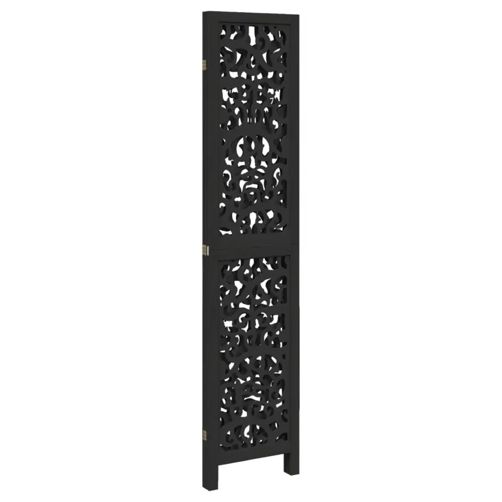 Room Divider Indoor 3 Panel Black Folding Privacy Screen Partition