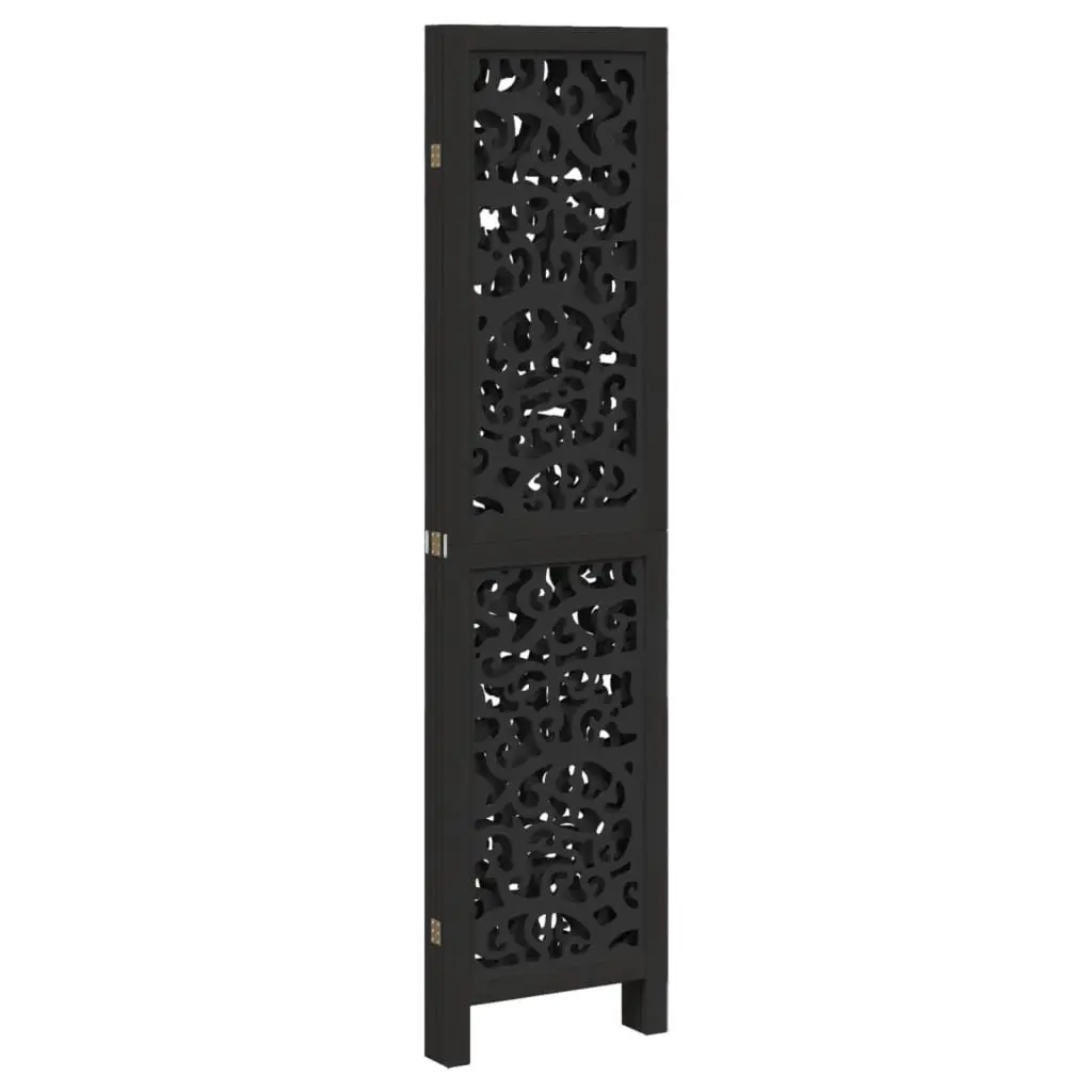 Room Divider Indoor 4 Panels Black Folding Privacy Screen Partition