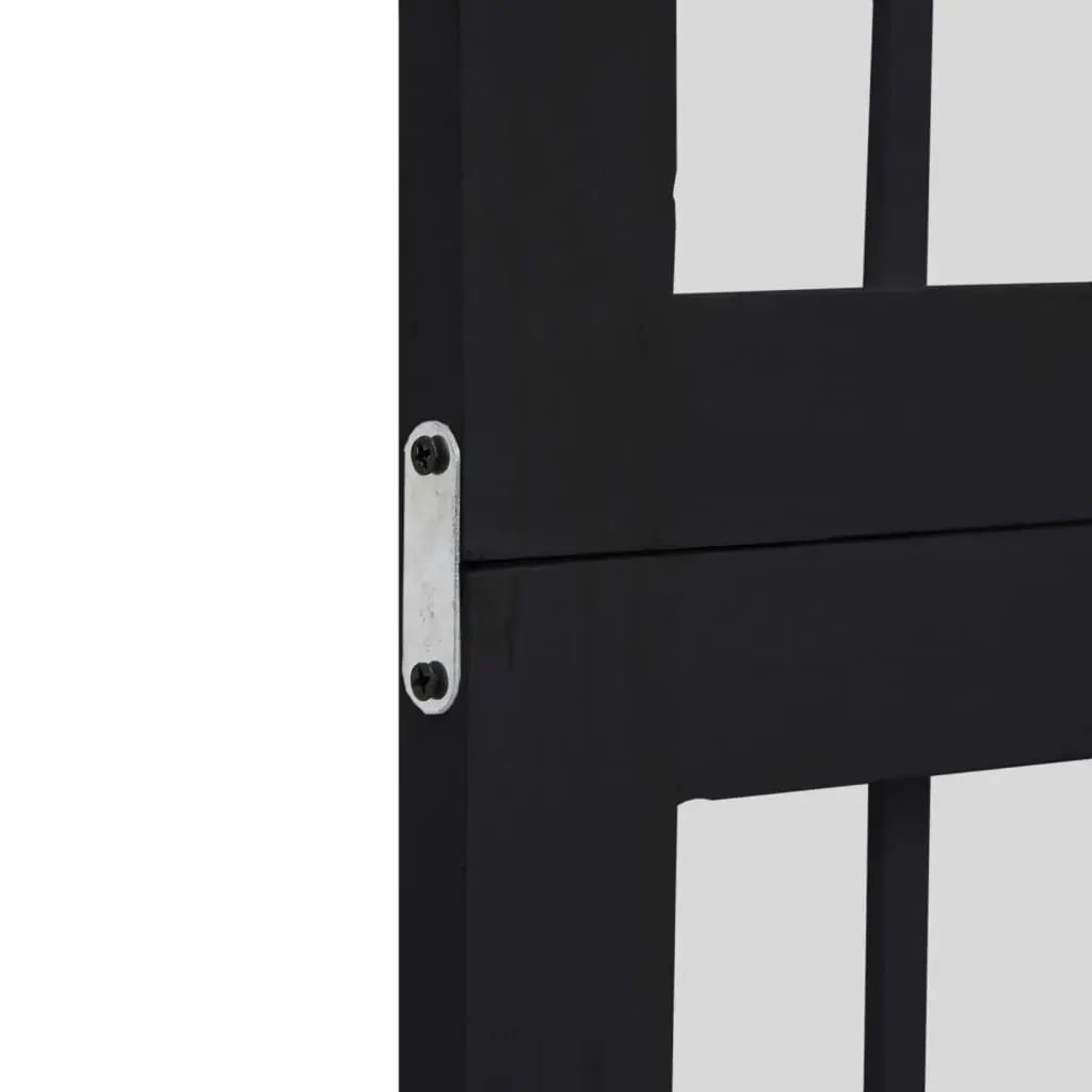 3-Panel Folding Black Room Divider