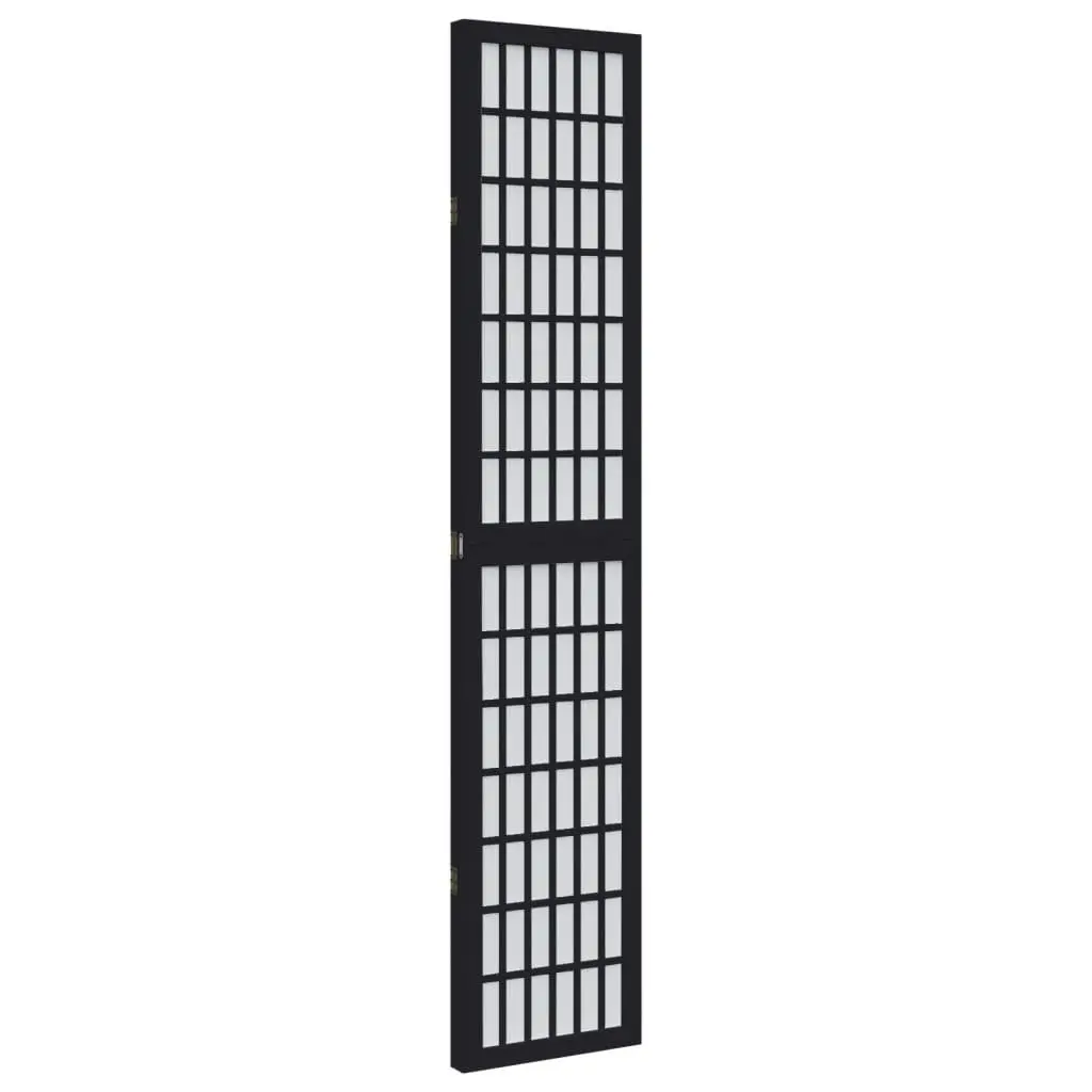 3-Panel Folding Black Room Divider