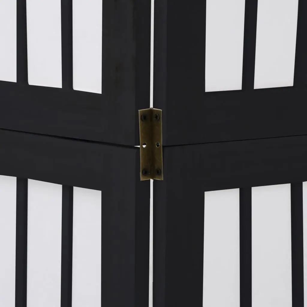 Black 3-Panel Folding Room Divider