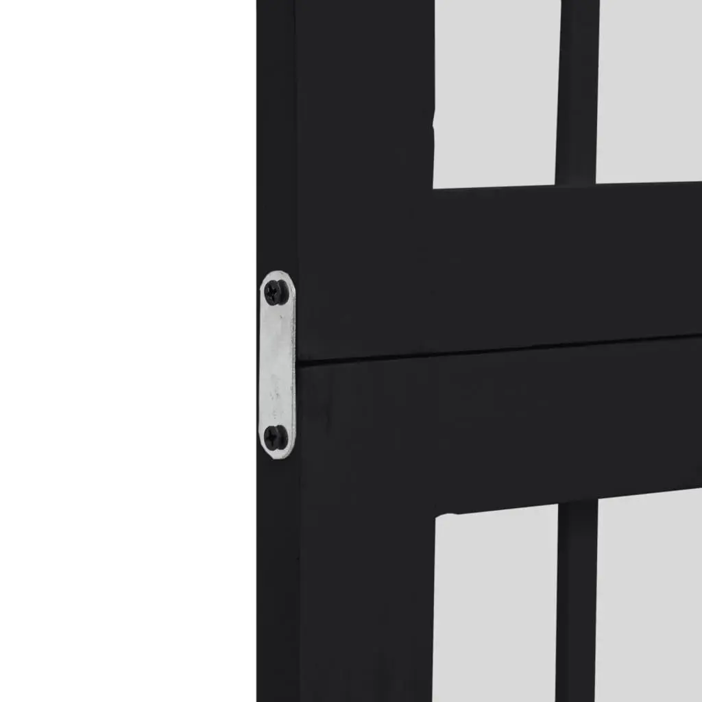 4 Panel Room Divider Folding Privacy Screen Bedroom Living Space Partition Black