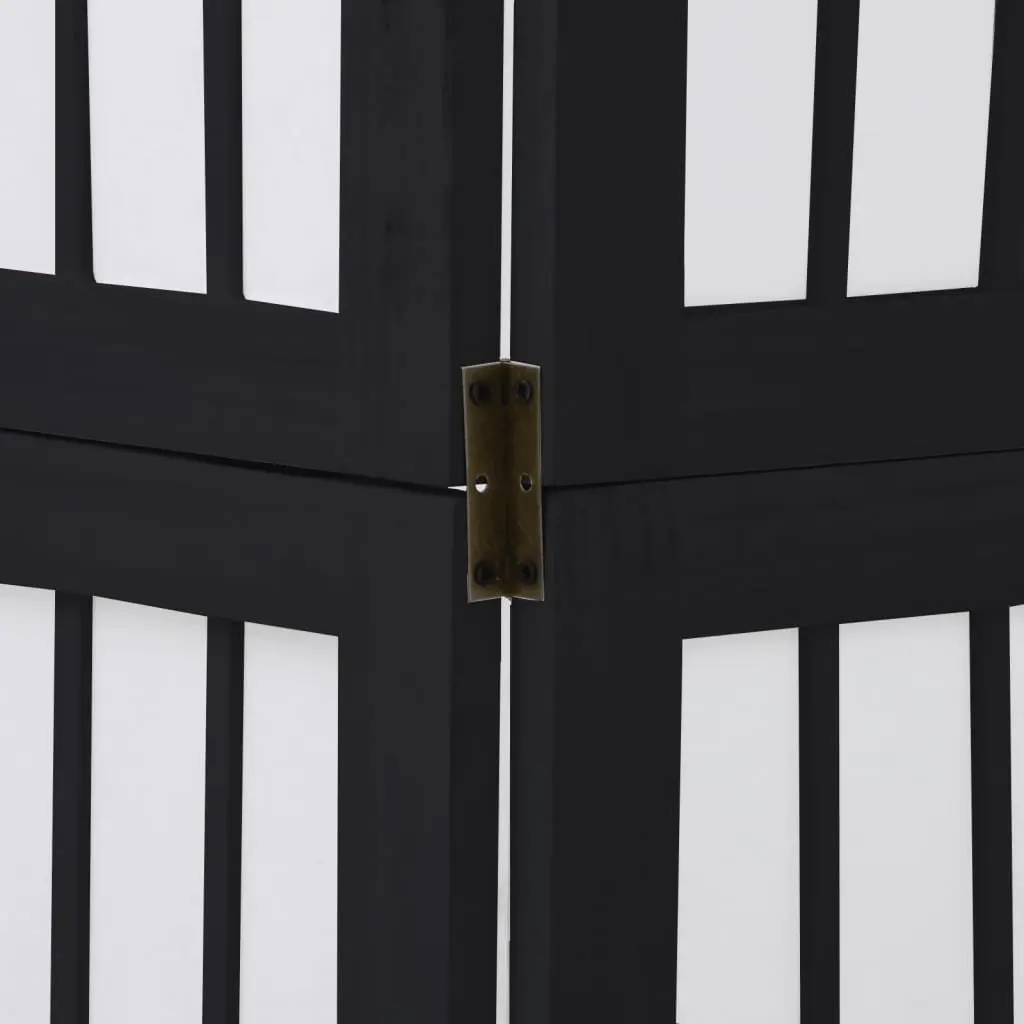 4 Panel Room Divider Folding Privacy Screen Bedroom Living Space Partition Black