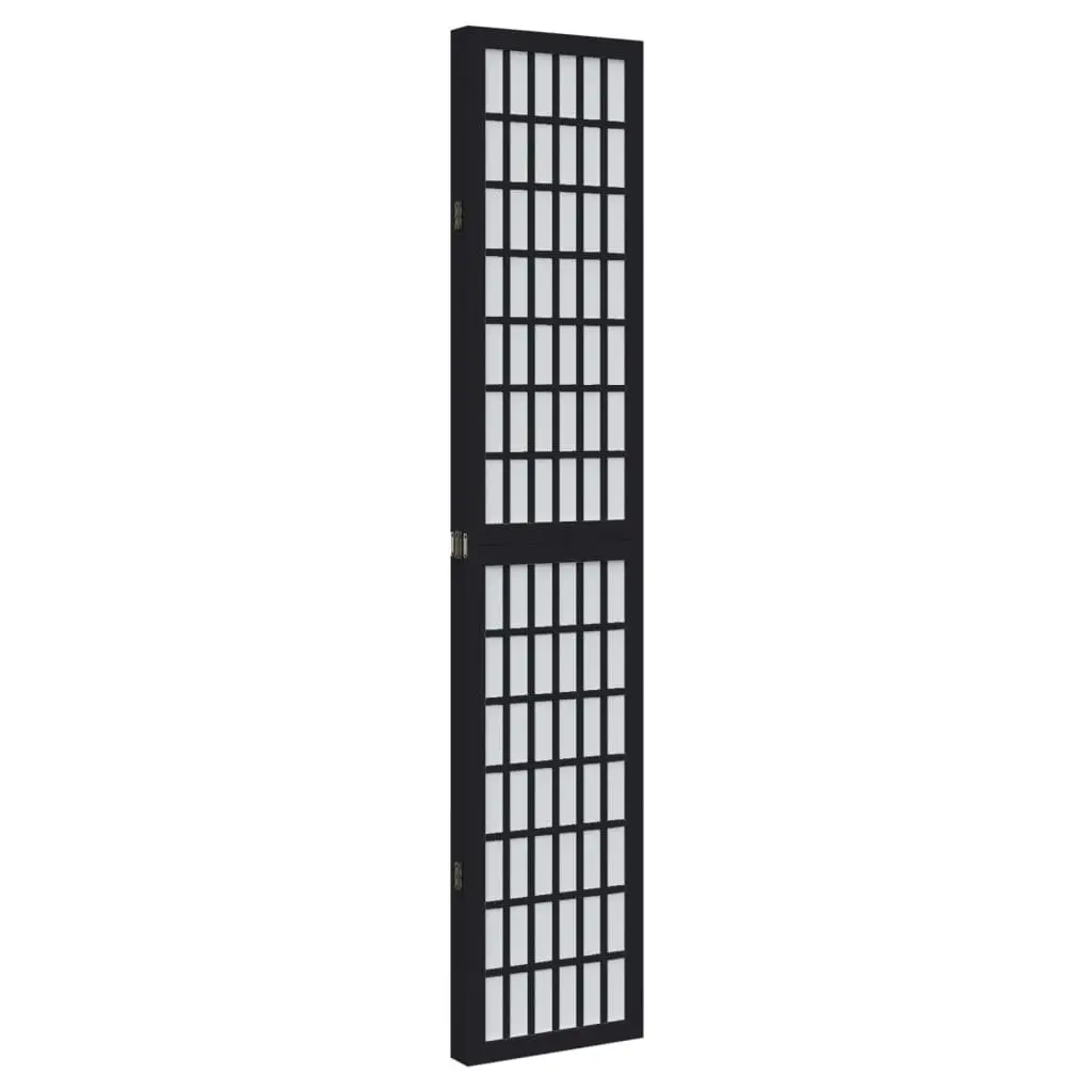 4 Panel Room Divider Folding Privacy Screen Bedroom Living Space Partition Black