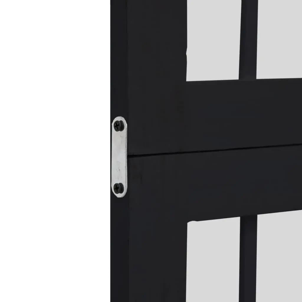 Room Divider 4 Panels Black Folding Privacy Screen Partition Indoor Decorative