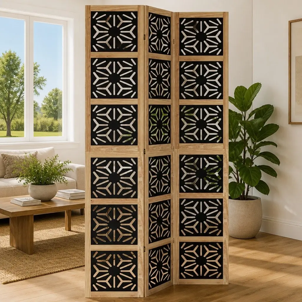 3-Panel Folding Room Divider