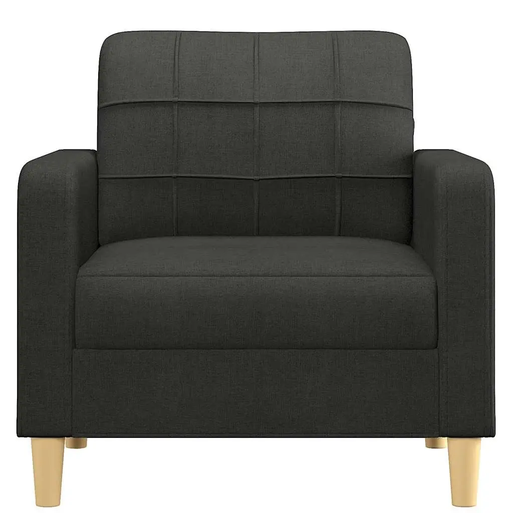 Black Fabric Sofa Chair Living Room 60cm